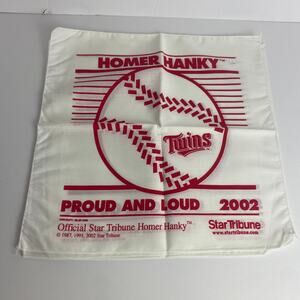 Lot of 3 MLB Minnesota Twins 2002 Loud and Proud Homer Hanky Star Tribune NEW